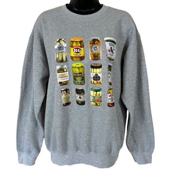 Vintage ASO Canned Pickle Crewneck Sweatshirt - Picture 1 of 9